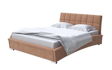 Кровать спальная Corso-1L 200x200, Микровелюр (Manhattan Брауни) в Артеме