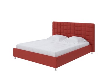 Спальная кровать Corso-3 140x200, Велюр (Forest 13 Красный) во Владивостоке