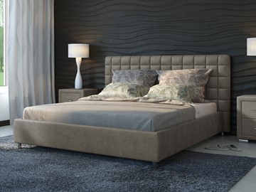 Спальная кровать Corso-3 200x200, Велюр (Лофти Серый) во Владивостоке