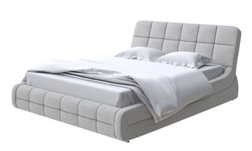 Кровать 2-спальная Corso-6 140x200, Искусственная шерсть (Лама Светло-серый) во Владивостоке