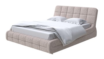 Кровать в спальню Corso-6 140x200, Рогожка (Levis 14 Бежевый) в Артеме