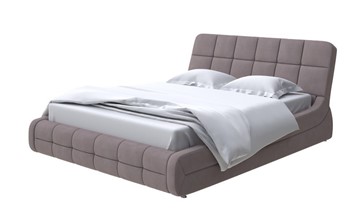 Двуспальная кровать Corso-6 140x200, Рогожка (Тетра Мраморный) в Артеме