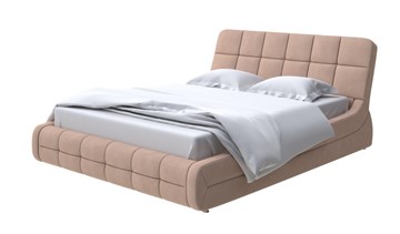 Спальная кровать Corso-6 140x200, Рогожка (Тетра Ореховый) в Артеме