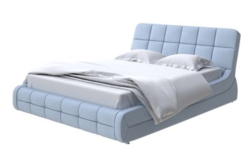 Кровать в спальню Corso-6 140x200, Велюр (Scandi Cotton 21 Китайский Голубой) во Владивостоке