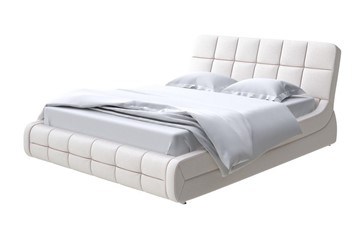 Кровать в спальню Corso-6 140x200, Велюр (Scandi Cotton 3 Лён) во Владивостоке