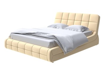 Кровать спальная Corso-6 160х200, Экокожа (Айвори) в Артеме