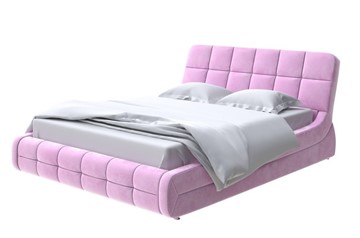 Двуспальная кровать Corso-6 160х200, Велюр (Лофти Сиреневый) в Артеме
