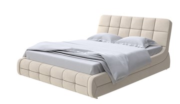 Двуспальная кровать Corso-6 160х200, Велюр (Ultra Песочный) в Артеме
