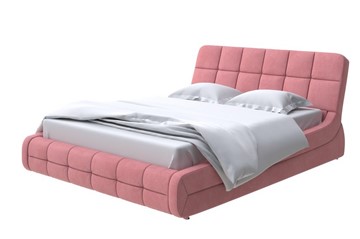 Кровать в спальню Corso-6 160х200, Велюр (Ultra Ягодный сорбет) в Артеме