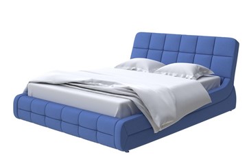 Кровать двуспальная Corso-6 180х200, Велюр (Scandi Cotton 23 Кобальт) во Владивостоке