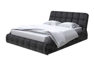 Кровать спальная Corso-6 200х200, Экокожа (Кайман черный) в Артеме