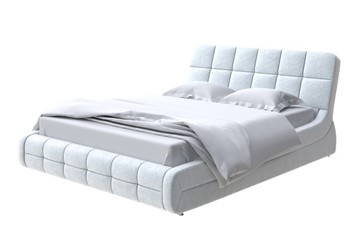 Кровать двуспальная Corso-6 200х200, Флок (Бентлей Светло-серый) в Артеме