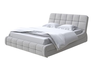 Кровать 2-спальная Corso-6 200х200, Искусственная шерсть (Лама Светло-серый) во Владивостоке