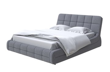 Кровать 2-спальная Corso-6 200х200, Искусственная шерсть (Лама Темно-серый) во Владивостоке