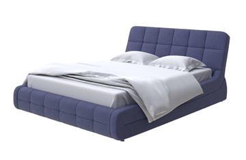 Кровать 2-спальная Corso-6 200х200, Рогожка (Firmino Полуночный синий) в Артеме