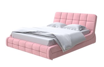 Двуспальная кровать Corso-6 200х200, Велюр (Casa Жемчужно-розовый) во Владивостоке