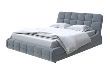 Кровать в спальню Corso-6 200х200, Велюр (Forest 17 Серый) в Артеме