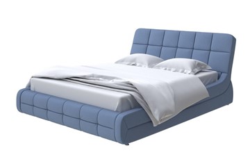 Двуспальная кровать Corso-6 200х200, Велюр (Scandi Cotton 22 Морская гроза) во Владивостоке