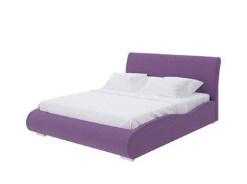 Кровать двуспальная Corso-8 Lite 140x200, Велюр (Forest 741 Светло-фиолетовый) в Артеме