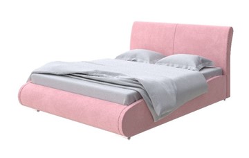 Спальная кровать Corso-8 Lite 200x200, Велюр (Casa Жемчужно-розовый) во Владивостоке