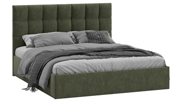 2-спальная кровать Эмбер тип 1 (Микровелюр Jercy Deep Green) в Уссурийске