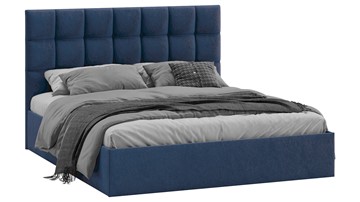 Двуспальная кровать Эмбер тип 1 (Микровелюр Wellmart Blue) в Артеме - предосмотр