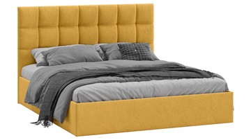 2-спальная кровать Эмбер тип 1 (Микровелюр Wellmart Yellow) во Владивостоке