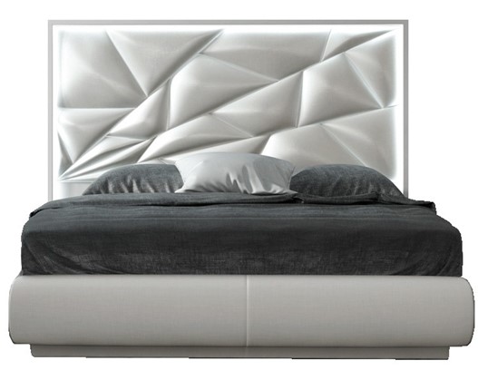 Кровать спальная FRANCO KIU 1242 с LED подсветкой изголовья (180х200) во Владивостоке - изображение