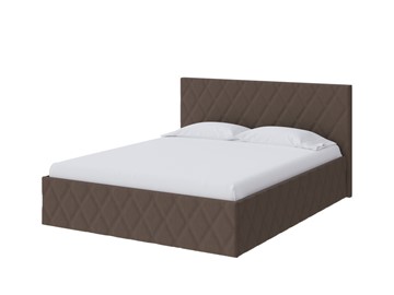 Кровать 2-спальная Fresco 160х200, Рогожка (Savana Chocolate (шоколад)) в Артеме