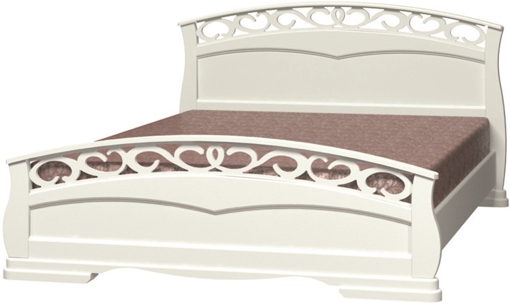 Кровать 2-х спальная Грация-1 (Белый Античный) 160х200 во Владивостоке - изображение 1