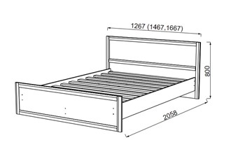 Спальная кровать Камелия, 1600, шимо светлый/белый кожзам в Артеме - предосмотр 1