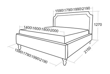 Двуспальная кровать Леонардо 2190 во Владивостоке - предосмотр 5