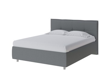 Кровать в спальню Lino 160х200, Рогожка (Savana Grey (серый)) в Артеме
