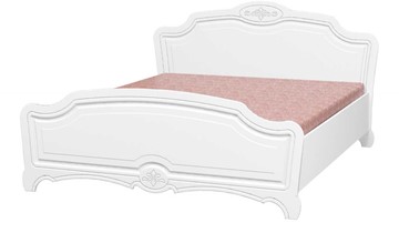 Двуспальная кровать Лотос (Лак-Белый Жемчуг) 160х200 в Артеме