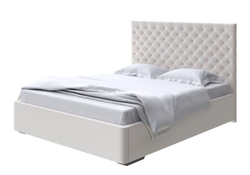 Спальная кровать Modena 180x200, Велюр (Scandi Cotton 3 Лён) во Владивостоке