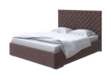 Спальная кровать Modena 200x200, Микровелюр (Manhattan Лесной каштан) в Артеме