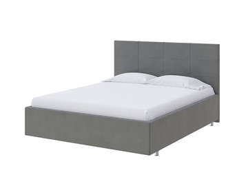 Двуспальная кровать Neo 160х200, Велюр (Forest 17 Серый) в Артеме