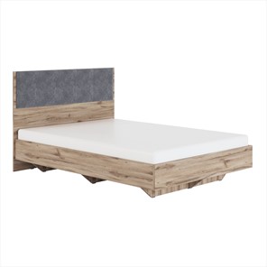 Кровать Николь (мод.1.3) 1,6 серый текстиль, с ортопедическим основанием в Уссурийске