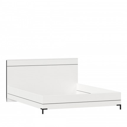 Кровать 2-спальная Норд, 1600, 677.120, белый/черный в Артеме - изображение
