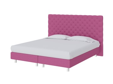 Двуспальная кровать Paris Boxspring Elite 160х200, Рогожка (Savana Berry (фиолетовый)) во Владивостоке