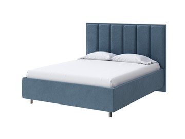 Кровать в спальню Routa 160х200, Велюр (Monopoly Прованский синий (792)) в Артеме