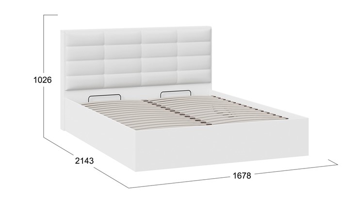 Кровать с подъемным механизмом Агата тип 1 (Белый) во Владивостоке - изображение 3