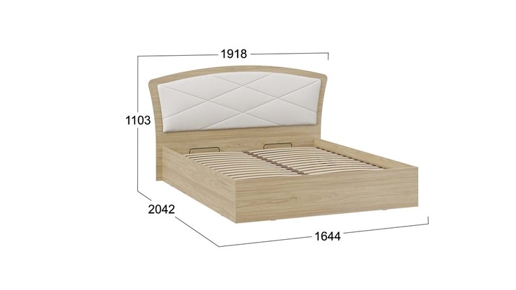 Кровать с подъемным механизмом Сэнди Тип 1 без заглушины (Вяз благородный/Белый) во Владивостоке - изображение 4