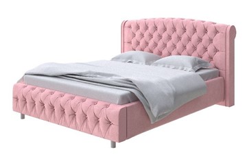 Двуспальная кровать Salvatore 180x200, Велюр (Casa Жемчужно-розовый) во Владивостоке