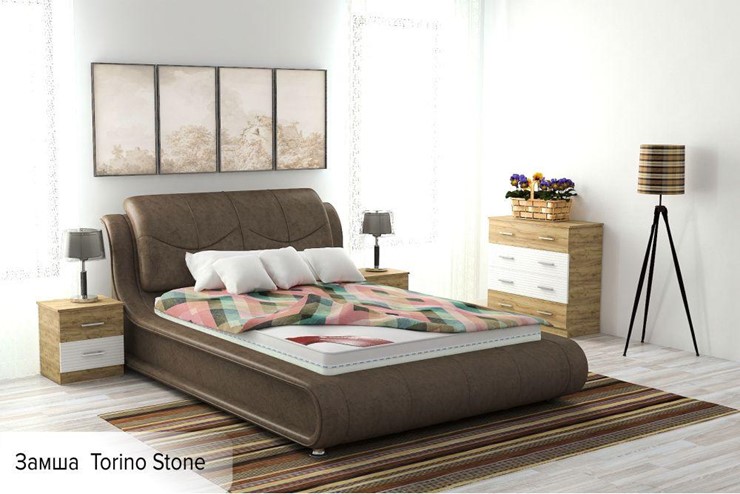 Кровать двуспальная Сицилия 160х200 (с основанием) в Артеме - изображение 7