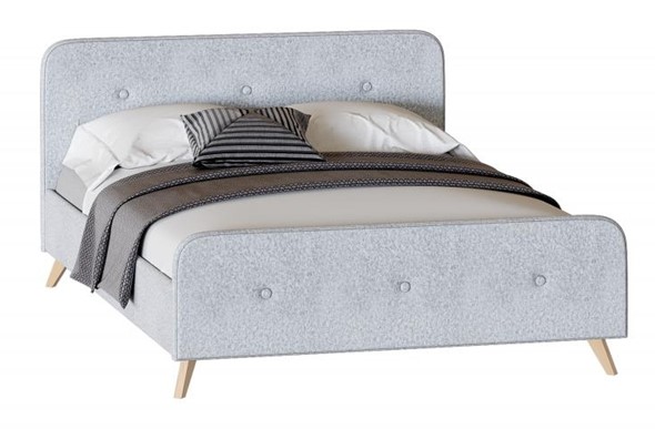 Кровать 2-х спальная Сиерра 1600 (без основания) Аура серый в Артеме - изображение