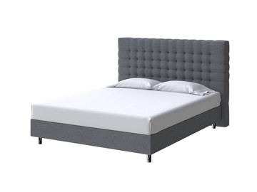 Кровать спальная Tallinn Boxspring Standart 160х200, Рогожка (Savana Grey (серый)) в Артеме