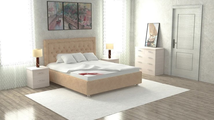 Кровать спальная Валенсия 160х200 (с основанием) в Артеме - изображение 4