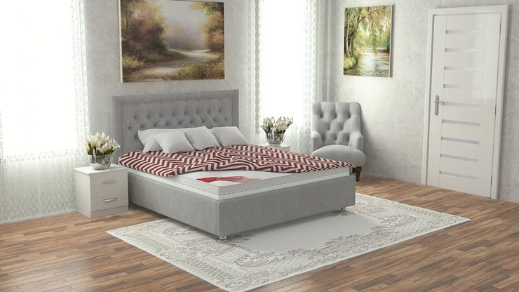 Двуспальная кровать Аврора 180х200 (с основанием) в Артеме - изображение 8