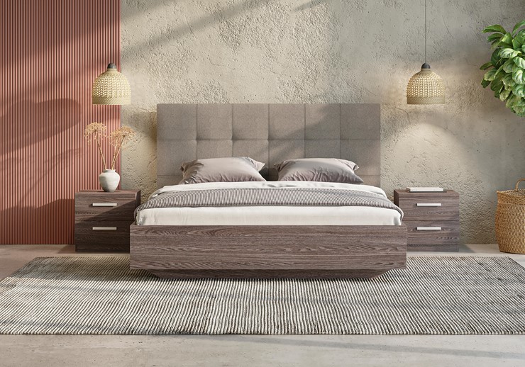 Двуспальная кровать Vena (ясень ориноко) 160х190 с основанием в Находке - изображение 1
